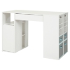 Crea Counter Height Craft Table - Storage, Pure White - SS-7550729