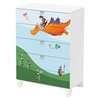 Andy Chest with Dragon Decals - Pure White, 5 Drawers - SS-8050015K