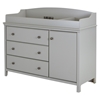 Cotton Candy Changing Table - Removable Changing Station, Soft Gray - SS-9020333