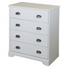 Fundy Tide Chest - 4 Drawers, Pure White - SS-9023034