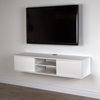 Agora 56" Wide Wall Mounted Media Console - Pure White - SS-9029676