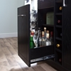 Vietti Bar Cabinet - Bottle and Glass Storage, Black Oak - SS-9043770