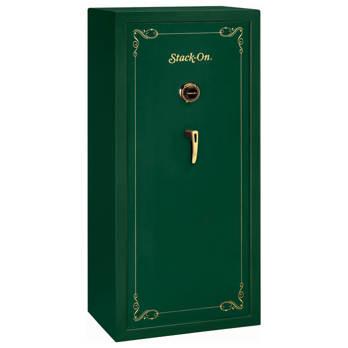 Security Safe w/ Combination Lock in Green - 22 Gun Capacity | DCG Stores