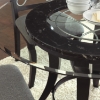 Cayman Modern Round Dining Set - Glass, Metal, Marble, Wood - SSC-CY480-5PC