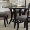 Cayman Modern Round Dining Set - Glass, Metal, Marble, Wood - SSC-CY480-5PC