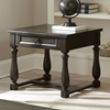 Leona End Table - Turned Legs, Ring Drawer Pull - SSC-LY150E