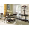 Sumatra Metal Baker's Rack with Scroll and Wood Accents - SSC-SU480BRC