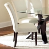 Berkley Leather Parson Chair - White, Wood Legs (Set of 2) - SSC-BE550SN