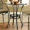 Wimberly Counter Table with Dark Cherry Top - SSC-WB360PT-WB360PB