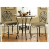 Wimberly Counter Table with Dark Cherry Top - SSC-WB360PT-WB360PB