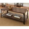 Winston Coffee Table - Distressed Tobacco, Antiqued Metal - SSC-WN400C