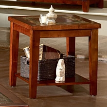 Davenport Slate Inlay Top End Table 