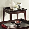 Clemson Square End Table - Recessed Top, Dark Cherry - SSC-CL900E