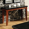 Granite Bello Sofa Table with Cherry Finished Legs - SSC-MG700S