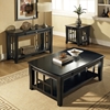 Cassidy Black Sofa Table with Curved Legs - SSC-HA250S