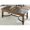 Levante Rustic Cocktail Table - Glass, Metal, Wood - SSC-LV100C