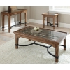 Levante Rustic Cocktail Table - Glass, Metal, Wood - SSC-LV100C