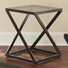 Darius Modern Occasional Tables Set - Tempered Glass, Metal Base - SSC-DS3000