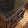 Chamberlain Writing Desk - Black Top, Dark Cherry Wood - SSC-CB150D