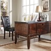 Chamberlain Writing Desk - Black Top, Dark Cherry Wood - SSC-CB150D