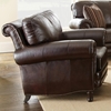 Chateau 3 Piece Leather Sofa Set - Antique Chocolate Brown - SSC-CH860-3PC
