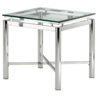 Nova End Table with Chrome Legs