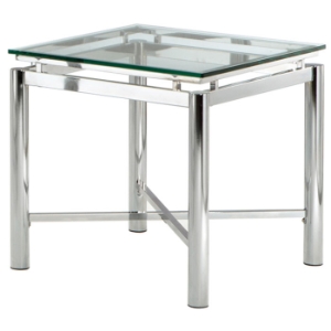 Nova End Table with Chrome Legs 