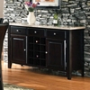 Monarch Black Finished Server with Marble Top - SSC-MC500SV