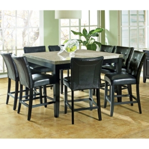 Monarch 9 Piece Contemporary Counter Set in Black Finish 