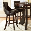 Brooks 30" Upholstered Swivel Bar Stool - Brown (Set of 2) - SSC-BK550CCBR