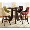 Brooks 30" Upholstered Swivel Bar Stool - Brown (Set of 2) - SSC-BK550CCBR