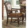 Antoinette Rolling Armchair with Hand Carved Design (Set of 2) - SSC-AY400CAS