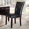 Monarch Upholstered Chair - Espresso Legs, Black - SSC-MC150S