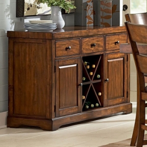 Zappa Server with Removable Wine Rack Inserts 
