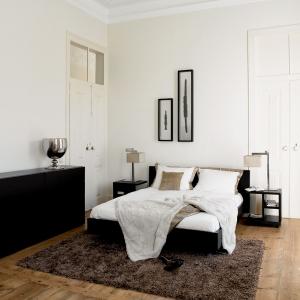 Float Queen Platform Bed in Wenge 
