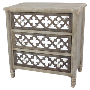 Wood 3-Drawer Cabinet 