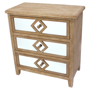 3-Drawer Wood Cabinet 