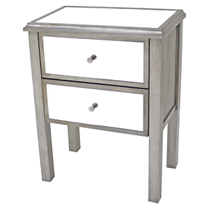2-Drawer Wood Cabinet 
