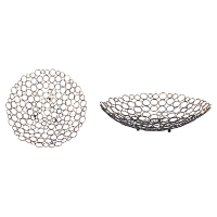Multi-Circle Metal Tray (Set of 4)