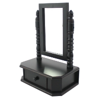 Table Top - Black, 1 Drawer (Set of 2)