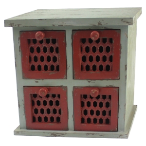 Table Top - Square, 4 Drawers (Set of 2) 