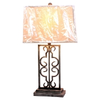 Metal Table Lamp - Rectangular Shade (Set of 2)