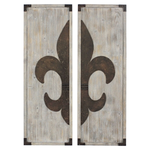 2-Panel Wood Wall Plaque 