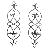 2 Pieces Metal Candle Holder (Set of 2)
