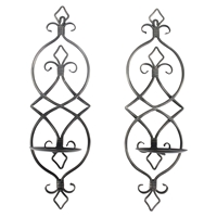 2 Pieces Metal Candle Holder (Set of 2)