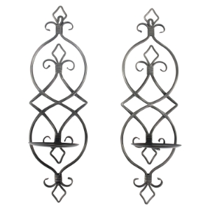2 Pieces Metal Candle Holder (Set of 2) 