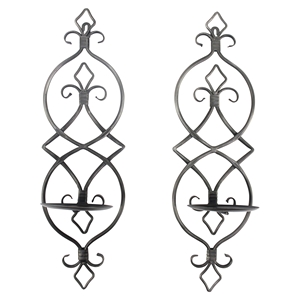 2 Pieces Metal Candle Holder (Set of 2) 