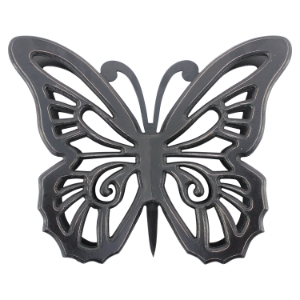 Wood Butterfly Wall Decor - Black (Set of 2) 