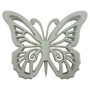 Wood Butterfly Wall Decor - Gray (Set of 2) 
