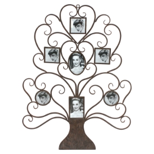 Metal Wall Decor with Photo Frames (Set of 4) 